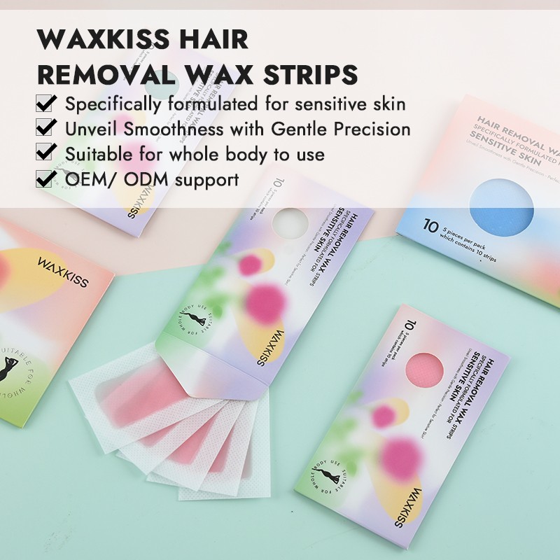 Hair removal wax strips for sensitive skin-12*6.4cm