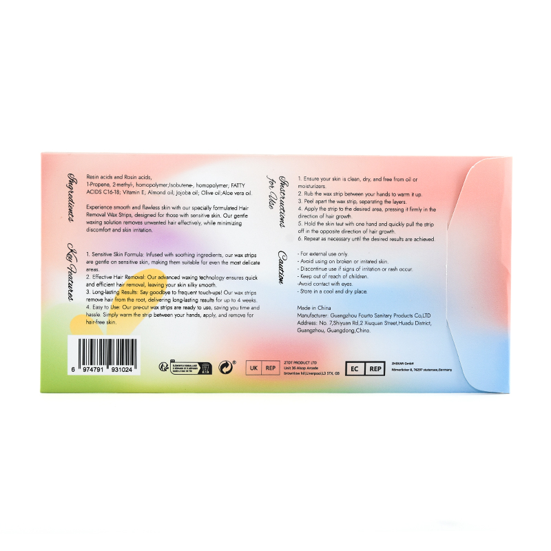 Hair removal wax strips for sensitive skin-19.6*9.9cm