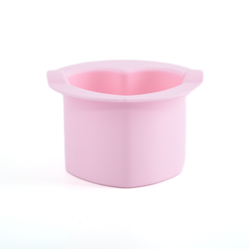 Love Heart Shaped Silicone Wax Pot 200CC -Pink