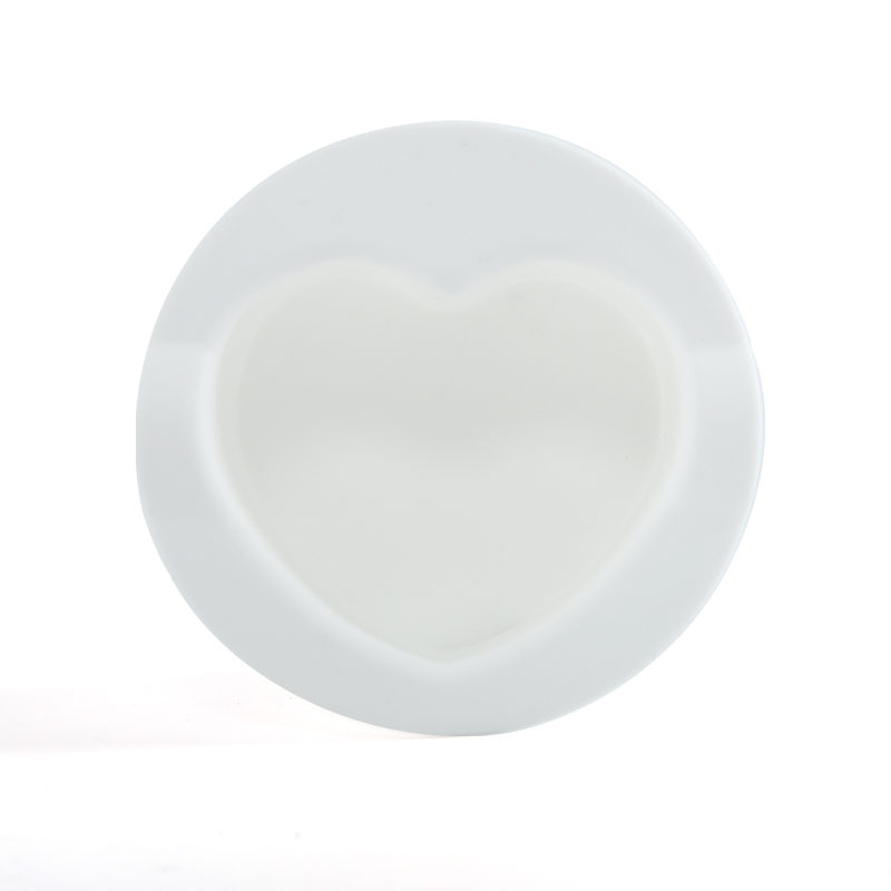 Love Heart Shaped Silicone Wax Pot 200CC -White