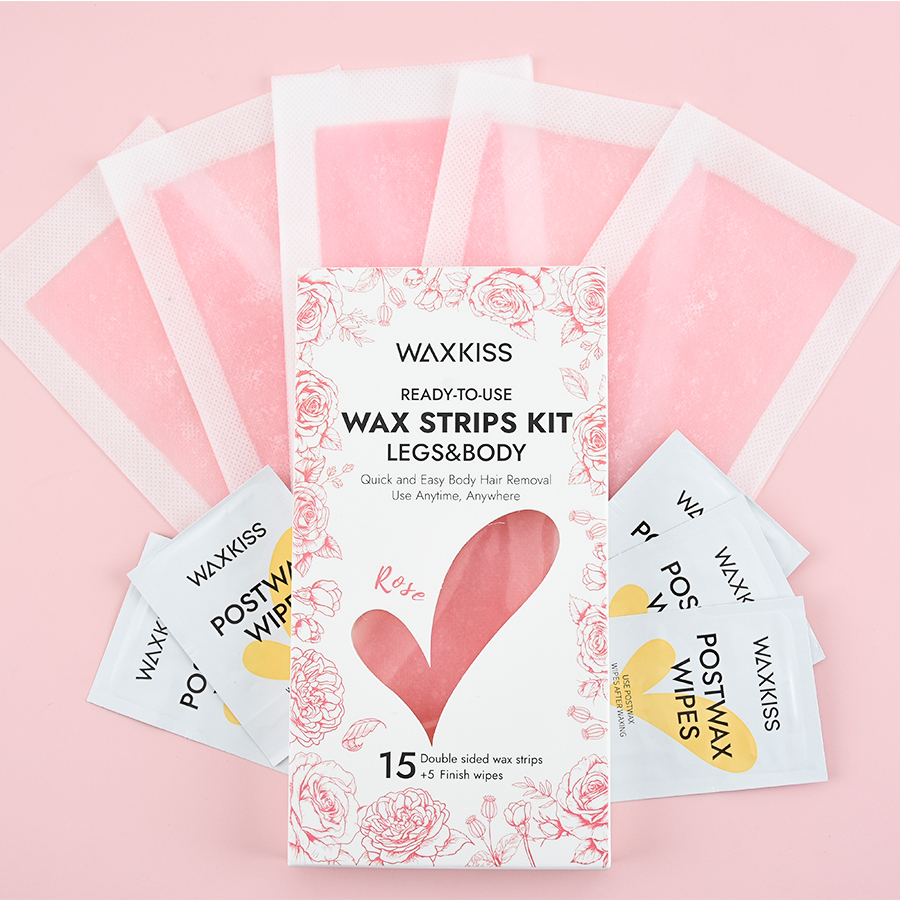 Ready-To-Use Wax Strips Kit-Rose