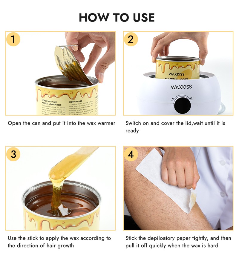 Professional Strip Wax in Tin 800g-Banana