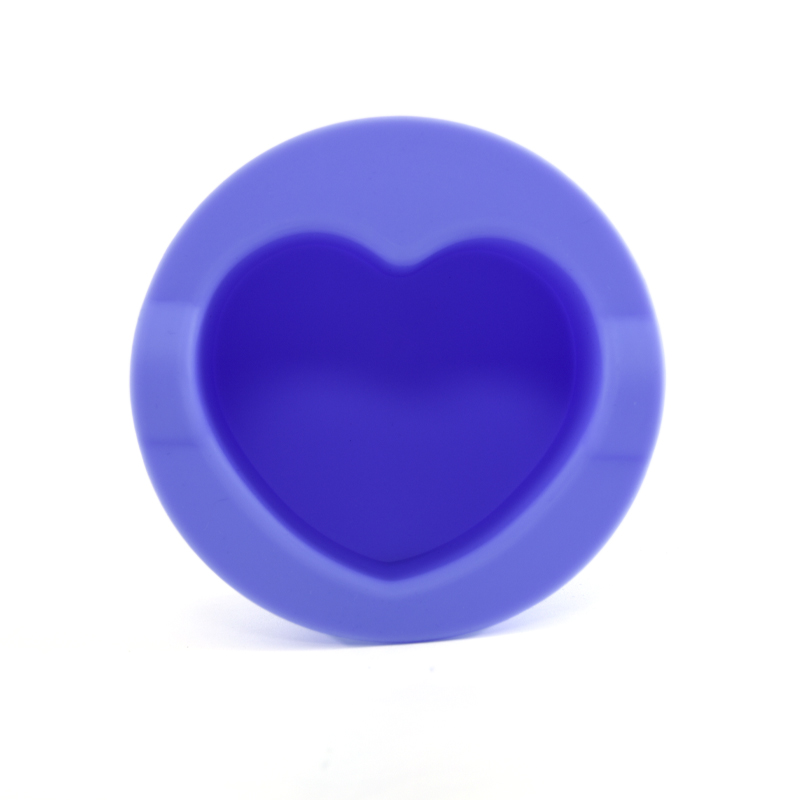 Love Heart Shaped Silicone Wax Pot 200CC -Purple