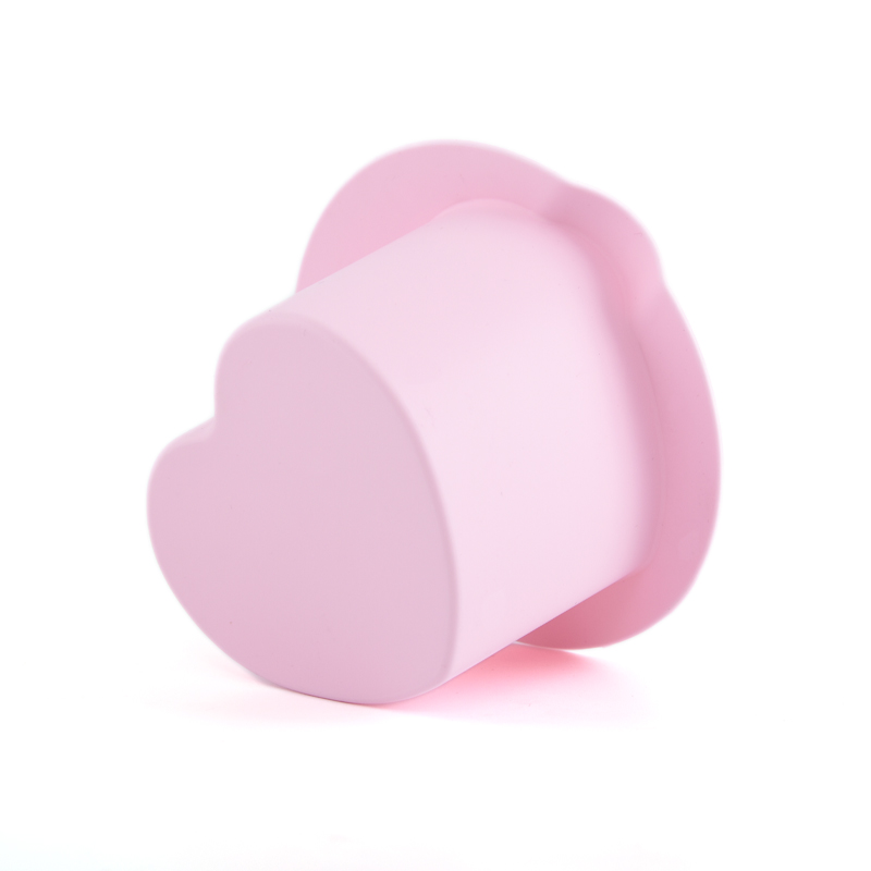 Love Heart Shaped Silicone Wax Pot 200CC -Pink